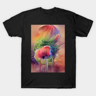 SURREAL POPPY IN A JAR HIGHLY COLORED T-Shirt